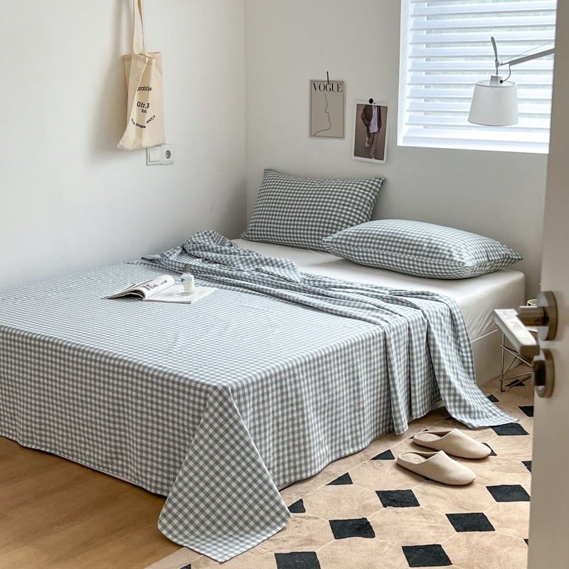 Set Ga Gối Đũi Nhật Japan Cotton Linen tấm trải freesize ( có thể lựa chọn may bọc chun theo tùy chọn ) - MS04