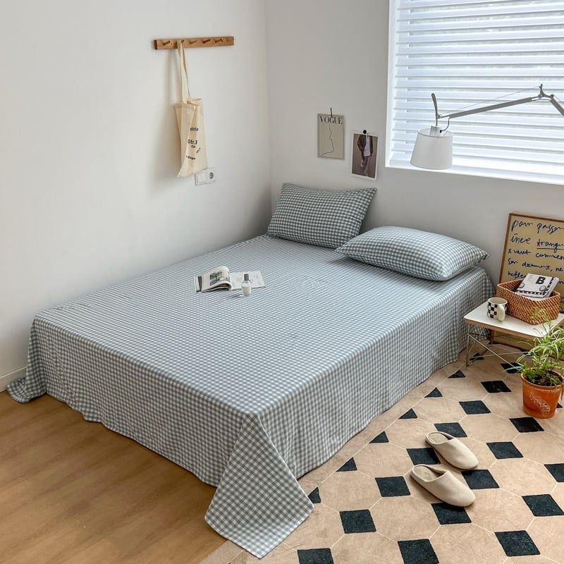 Set Ga Gối Đũi Nhật Japan Cotton Linen tấm trải freesize ( có thể lựa chọn may bọc chun theo tùy chọn ) - MS04