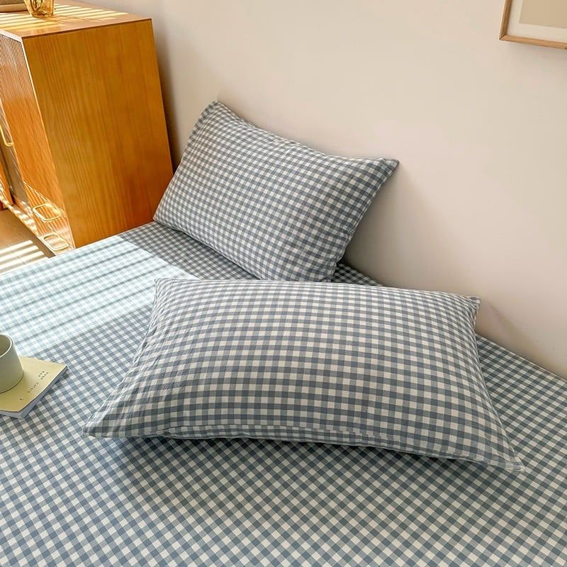 Set Ga Gối Đũi Nhật Japan Cotton Linen tấm trải freesize ( có thể lựa chọn may bọc chun theo tùy chọn ) - MS04