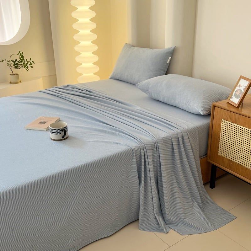 Nhân bản từ Set Ga Gối Đũi Nhật Japan Cotton Linen tấm trải freesize ( có thể lựa chọn may bọc chun theo tùy chọn ) - MS08