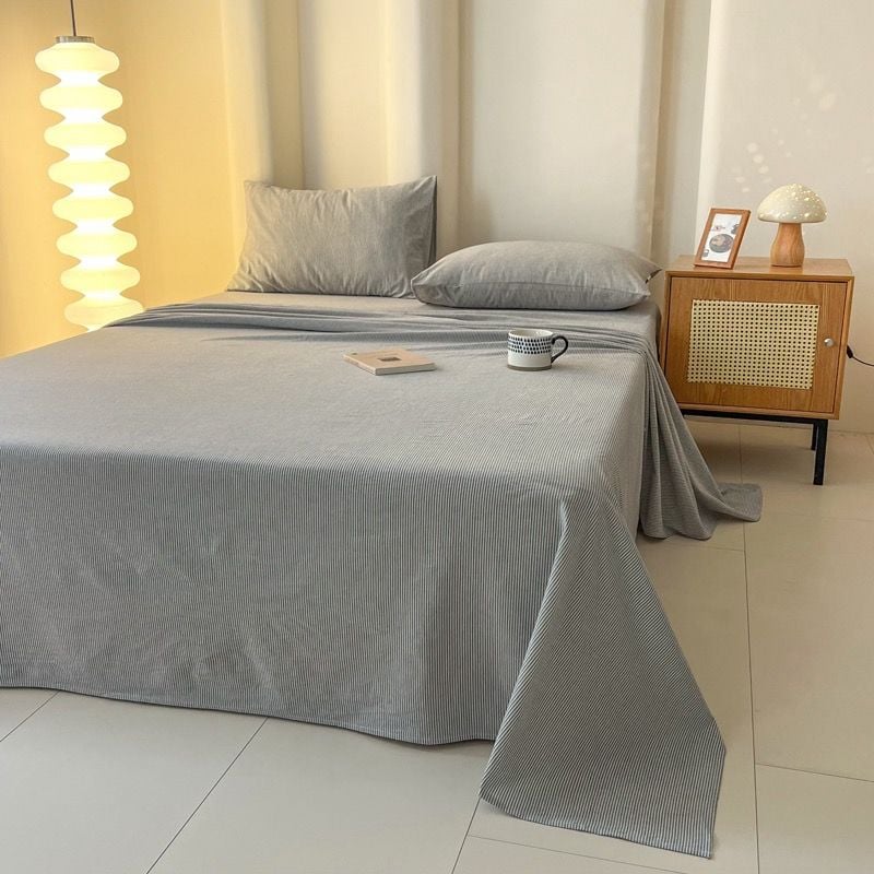 Set Ga Gối Đũi Nhật Japan Cotton Linen tấm trải freesize ( có thể lựa chọn may bọc chun theo tùy chọn ) - MS10