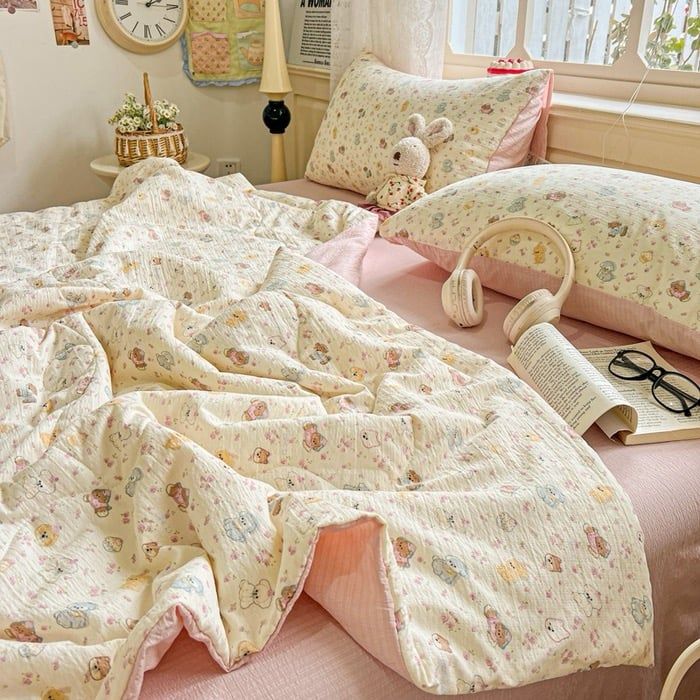 4Pcs Linen CLoud | Mark Home With Summer Blanket | ID 4PCSCLOUDSUM03