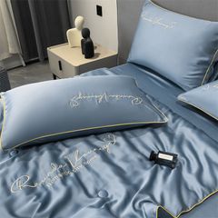 4Pcs Satin Babric | RomanticLove Standard Bedsets Summer Blanket | ID 4PCSSFARBRICROMA002