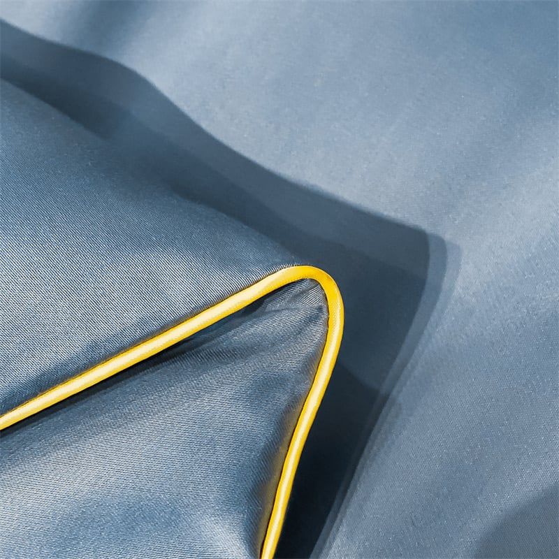 4Pcs Satin Babric | Romantic Love Standard Bedsets Summer Blanket | ID 4PCSROMANLOVE02