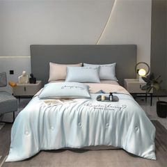 4Pcs Satin Babric | RomanticLove Standard Bedsets Summer Blanket | ID 4PCSSFARBRICROMA003