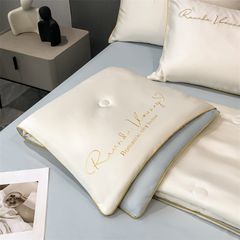 4Pcs Satin Babric | Romantic Love Standard Bedsets Summer Blanket | ID 4PCSROMANLOVE05