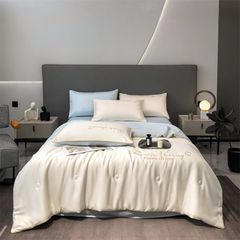 4Pcs Satin Babric | RomanticLove Standard Bedsets Summer Blanket | ID 4PCSSFARBRICROMA005