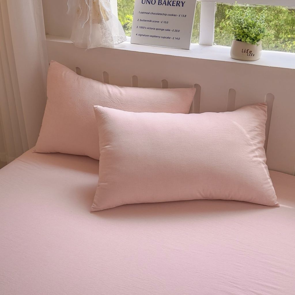 Set Ga Gối Đũi Nhật Japan Cotton Linen tấm trải freesize ( có thể lựa chọn may bọc chun theo tùy chọn ) - MS06