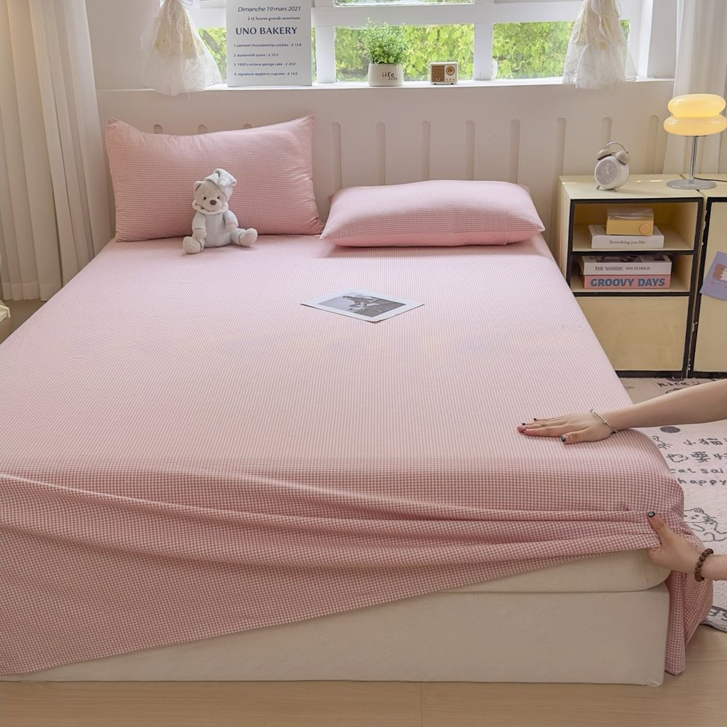 Set Ga Gối Đũi Nhật Japan Cotton Linen tấm trải freesize ( có thể lựa chọn may bọc chun theo tùy chọn ) - MS06