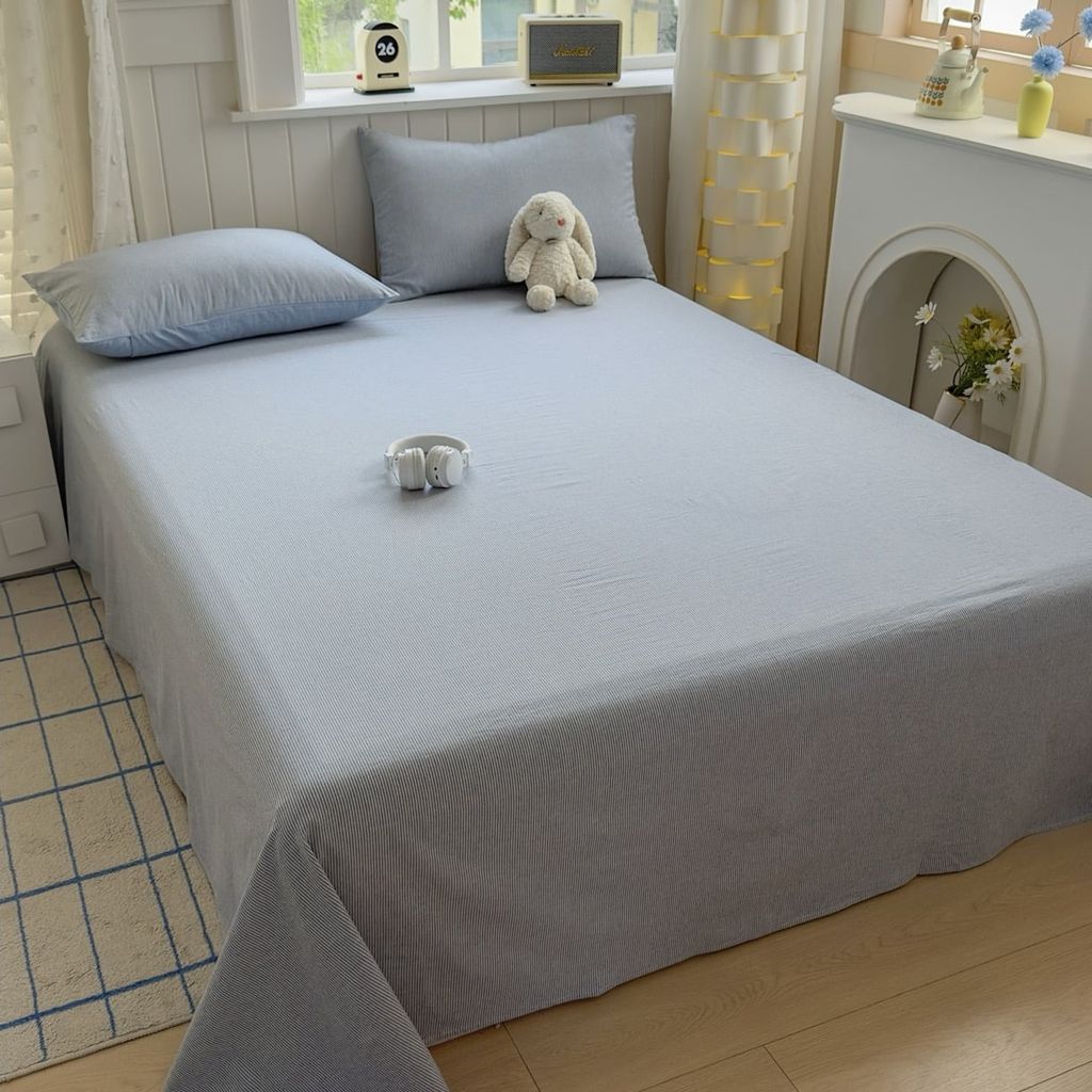 Nhân bản từ Set Ga Gối Đũi Nhật Japan Cotton Linen tấm trải freesize ( có thể lựa chọn may bọc chun theo tùy chọn ) - MS08