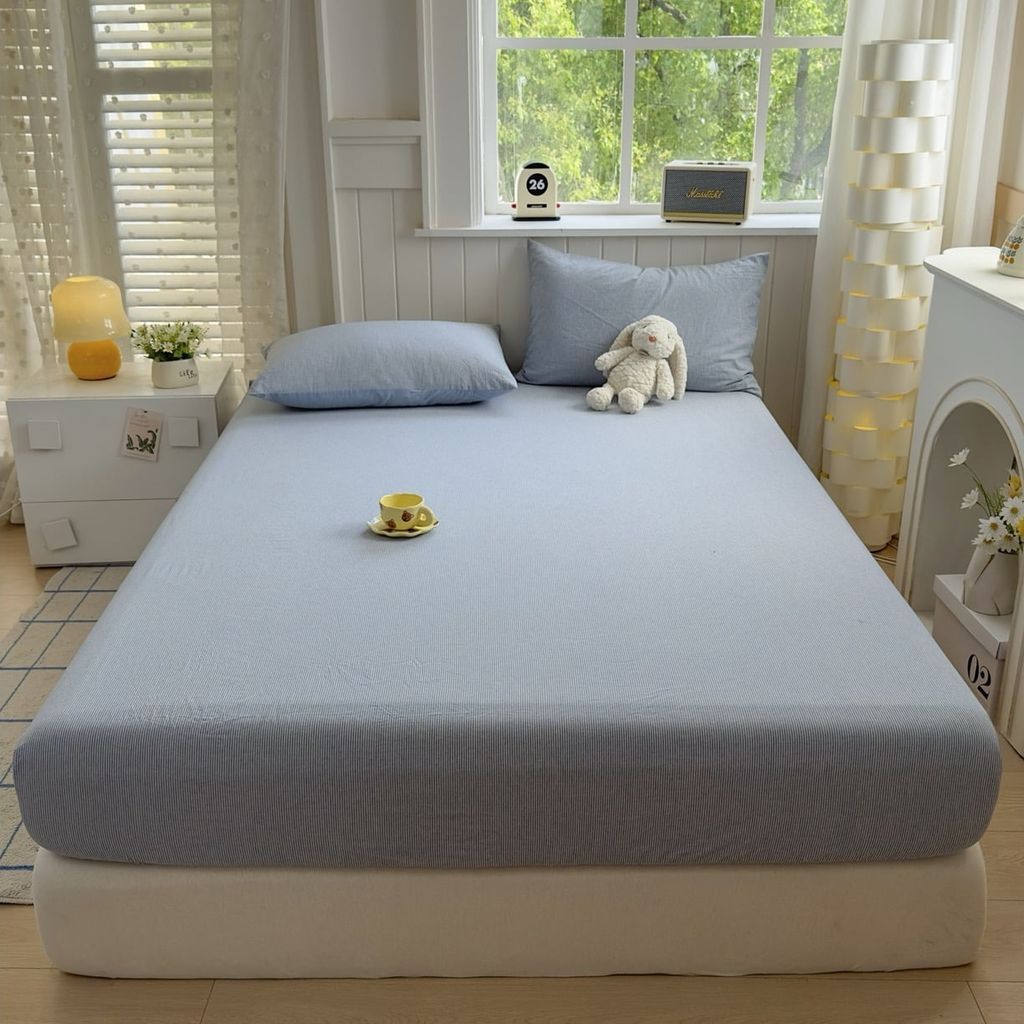 Nhân bản từ Set Ga Gối Đũi Nhật Japan Cotton Linen tấm trải freesize ( có thể lựa chọn may bọc chun theo tùy chọn ) - MS08