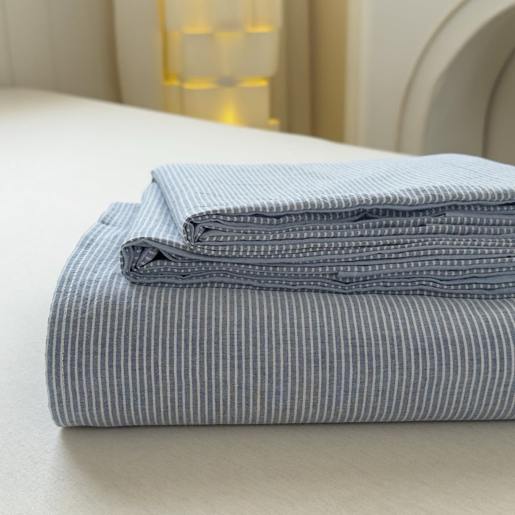 Nhân bản từ Set Ga Gối Đũi Nhật Japan Cotton Linen tấm trải freesize ( có thể lựa chọn may bọc chun theo tùy chọn ) - MS08