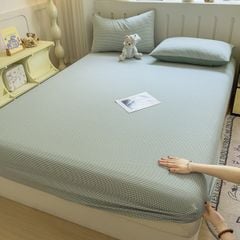 Set Ga Gối Đũi Nhật Japan Cotton Linen tấm trải freesize ( có thể lựa chọn may bọc chun theo tùy chọn ) - MS07