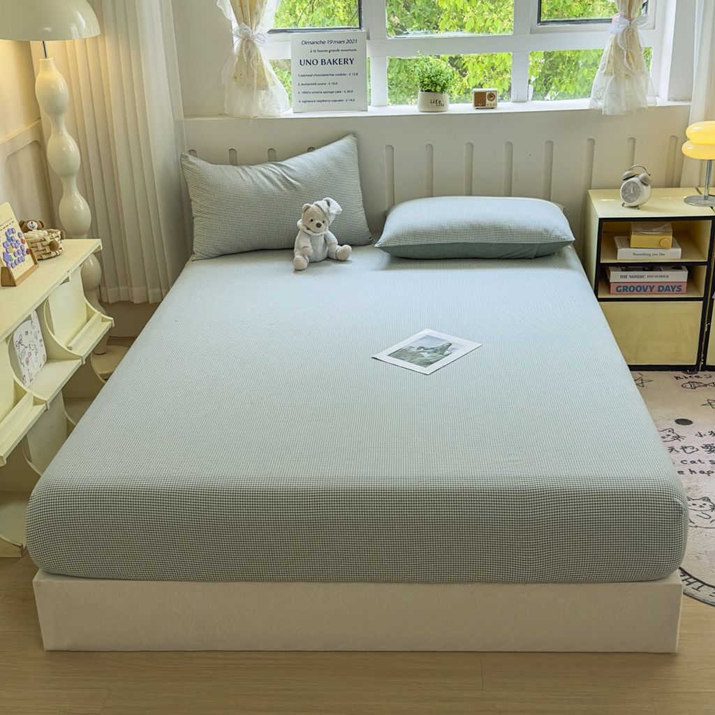 Set Ga Gối Đũi Nhật Japan Cotton Linen tấm trải freesize ( có thể lựa chọn may bọc chun theo tùy chọn ) - MS07