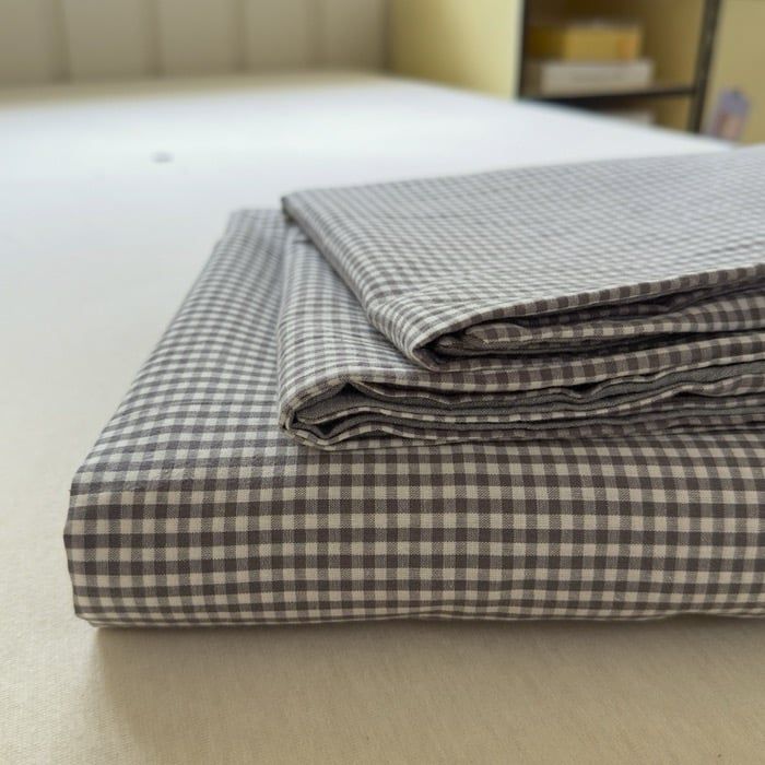 Set Ga Gối Đũi Nhật Japan Cotton Linen tấm trải freesize ( có thể lựa chọn may bọc chun theo tùy chọn ) - MS09