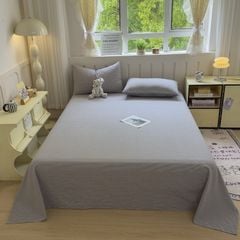 Set Ga Gối Đũi Nhật Japan Cotton Linen tấm trải freesize ( có thể lựa chọn may bọc chun theo tùy chọn ) - MS09