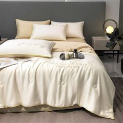 4Pcs Satin Babric | RomanticLove Standard Bedsets Summer Blanket | ID 4PCSSFARBRICROMA006