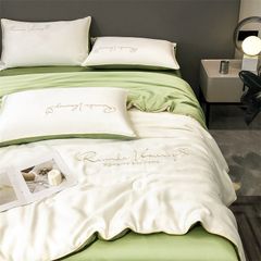 4Pcs Satin Babric | RomanticLove Standard Bedsets Summer Blanket | ID 4PCSSFARBRICROMA007