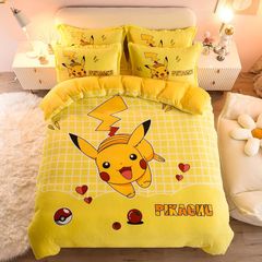 Set 4 Món Nỉ Nhung 200gr hình in 3D Picachu