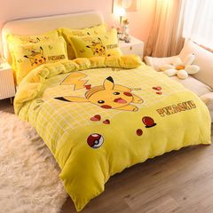 Set 4 Món Nỉ Nhung 200gr hình in 3D Picachu