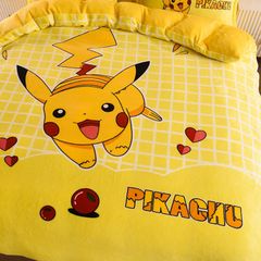 Set 4 Món Nỉ Nhung 200gr hình in 3D Picachu