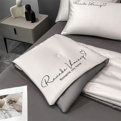 4Pcs Satin Babric | Romantic Love Standard Bedsets Summer Blanket | ID 4PCSROMANLOVE08