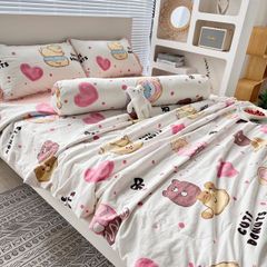 Bộ Chăn Ga Cotton Linen MARK HOME Bánh Ngọt Donuts