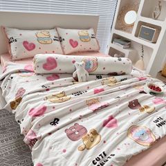 Bộ Chăn Ga Cotton Linen MARK HOME Bánh Ngọt Donuts