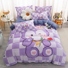Set 4 Món Nỉ Nhung 200gr hình in 3D TeddyLavender
