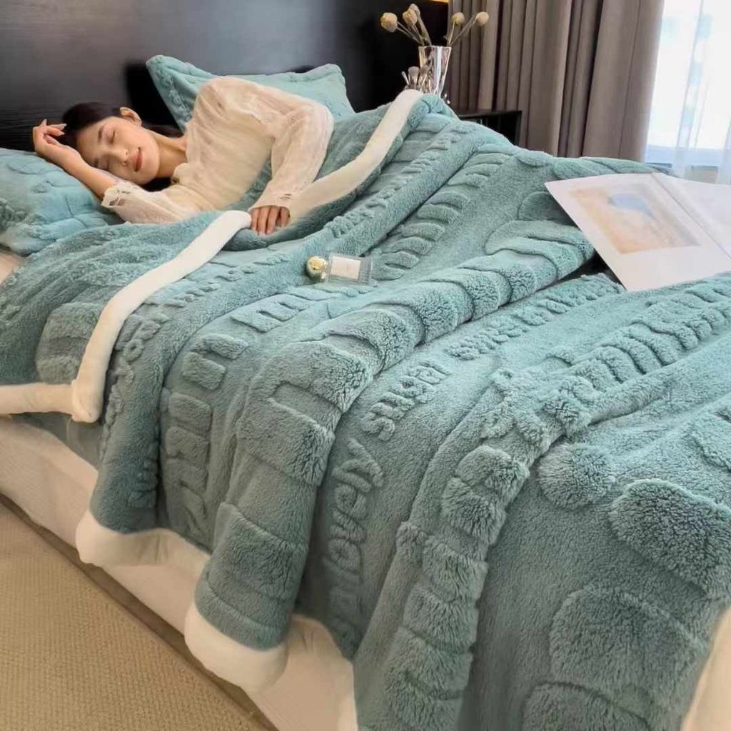 Home Text – Wool Blanket | Chăn Lông Cừu Minmin 230×200cm (1.6kg)