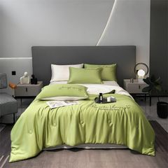 4Pcs Satin Babric | Romantic Love Standard Bedsets Summer Blanket | ID 4PCSROMANLOVE10