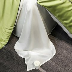 4Pcs Satin Babric | Romantic Love Standard Bedsets Summer Blanket | ID 4PCSROMANLOVE10