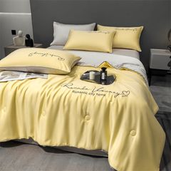 4Pcs Satin Babric | Romantic Love Standard Bedsets Summer Blanket | ID 4PCSROMANLOVE11