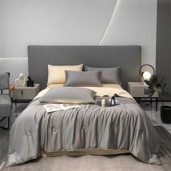 4Pcs Satin Babric | Romantic Love Standard Bedsets Summer Blanket | ID 4PCSROMANLOVE12