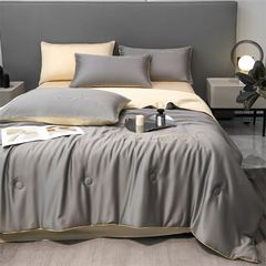 4Pcs Satin Babric | Romantic Love Standard Bedsets Summer Blanket | ID 4PCSROMANLOVE12