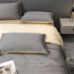 4Pcs Satin Babric | Romantic Love Standard Bedsets Summer Blanket | ID 4PCSROMANLOVE12