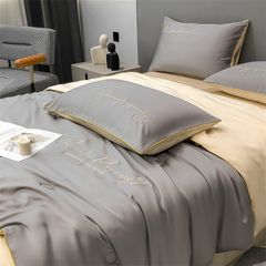 4Pcs Satin Babric | Romantic Love Standard Bedsets Summer Blanket | ID 4PCSROMANLOVE12