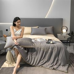 4Pcs Satin Babric | RomanticLove Standard Bedsets Summer Blanket | ID 4PCSSFARBRICROMA012