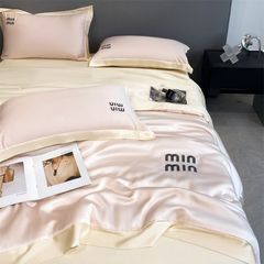 4Pcs Satin Babric | MinMin Standard Bedsets Summer Blanket | ID 4PCSSFARBRICMIN001