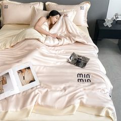 4Pcs Satin Babric | MinMin Standard Bedsets Summer Blanket | ID 4PCSSFABRICMIN01
