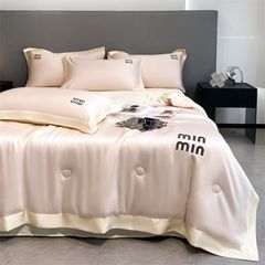 4Pcs Satin Babric | MinMin Standard Bedsets Summer Blanket | ID 4PCSSFARBRICMIN001