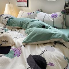 4Pcs Cloud Linen | Set Đũi Mây Phong cách trẻ trung hiện đại | ID 4PCSCLOUDLINE04
