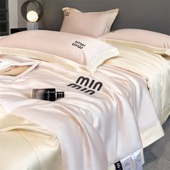 4Pcs Satin Babric | MinMin Standard Bedsets Summer Blanket | ID 4PCSSFARBRICMIN001