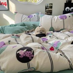 4Pcs Cloud Linen | Set Đũi Mây Phong cách trẻ trung hiện đại | ID 4PCSCLOUDLINE04