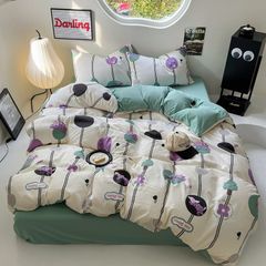 4Pcs Cloud Linen | Set Đũi Mây Phong cách trẻ trung hiện đại | ID 4PCSCLOUDLINE04