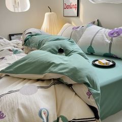 4Pcs Cloud Linen | Set Đũi Mây Phong cách trẻ trung hiện đại | ID 4PCSCLOUDLINE04
