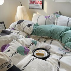 4Pcs Cloud Linen | Set Đũi Mây Phong cách trẻ trung hiện đại | ID 4PCSCLOUDLINE04