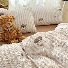 4Pcs PreCloud Linen | Set Đũi Xu Kem Style trẻ trung hiện đại | ID 4PCSPRECLOUD01