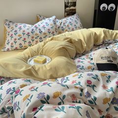 4Pcs Cloud Linen | Set Đũi Mây Phong cách trẻ trung hiện đại | ID 4PCSCLOUDLINE01