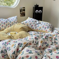 4Pcs Cloud Linen | Set Đũi Mây Phong cách trẻ trung hiện đại | ID 4PCSCLOUDLINE01